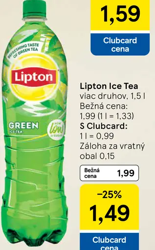 Lipton Ice Tea s príchuťou malín