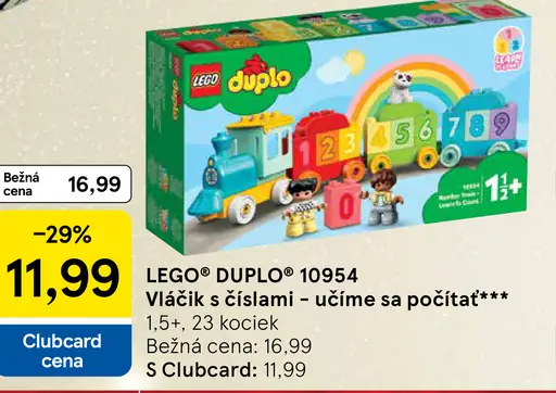 LEGO® DUPLO® 10954 Vláčik s číslami – učíme sa počítať