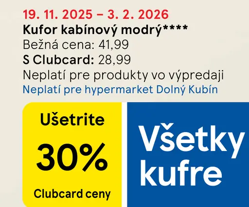 Kufor kabínový modrý