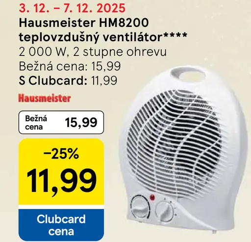 Hausmeister teplovzdušný ventilátor
