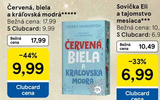 Knižka Červená, biela a kráľovská modrá