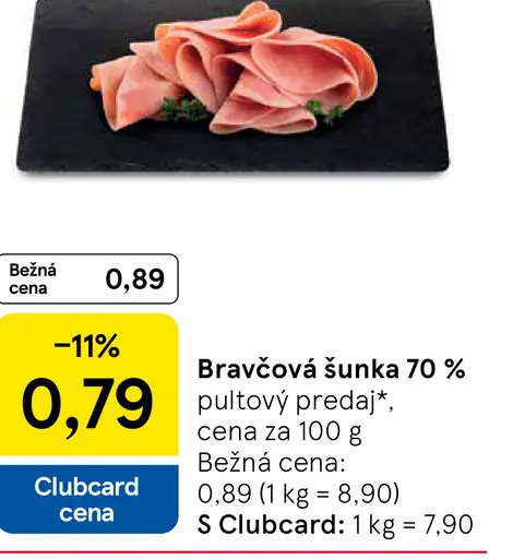 Bravčová šunka 80 %