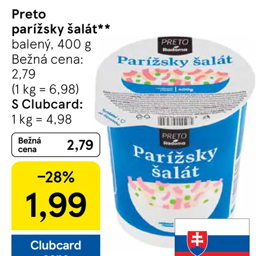 Preto parížsky šalát