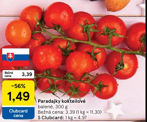 Paradajky kokteilové