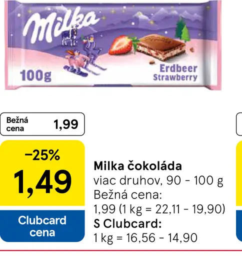 Milka Mliečna čokoláda