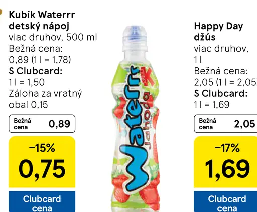 Kubik Waterr detský nápoj