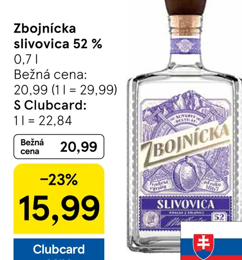 Zbojnícka Slivovica 52%