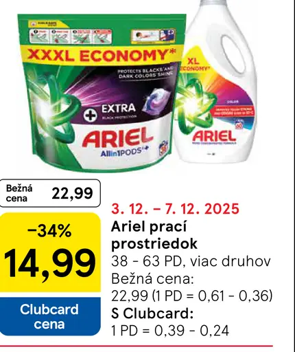 Ariel prací prostriedok