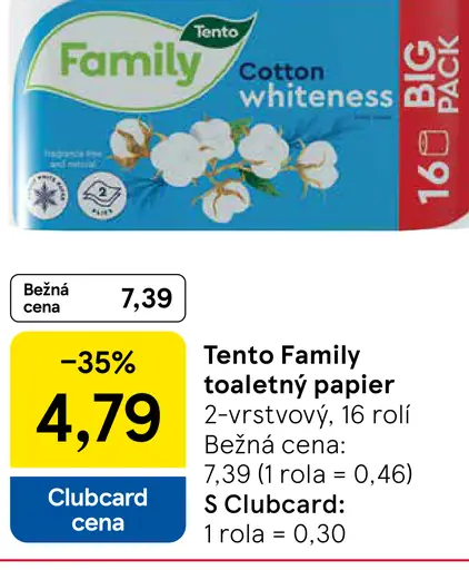 Tento Family toaletný papier