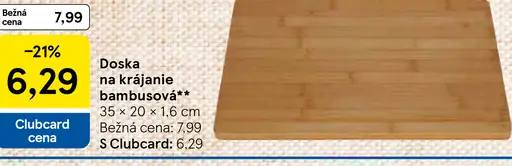 Doska na krájanie bambusová