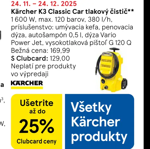 Kärcher K 3 Classic Car tlakový čistič