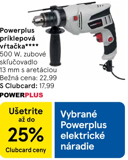 Powerplus príklepová vŕtačka