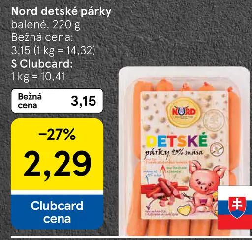 Nord Detské párky