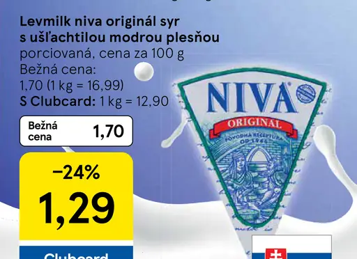 Levmilk niva originál syr