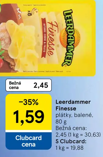 Leerdammer Finesse plátky