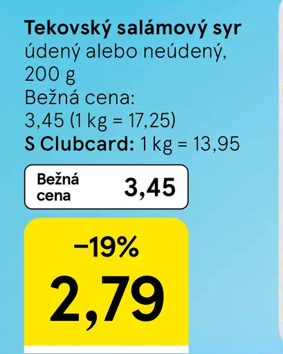 Tekov tekovský salámový syr