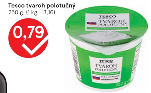 Tesco tvaroh odtučnený