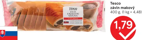 Tesco závin makový