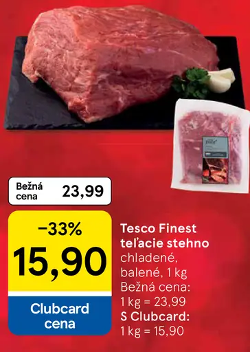Tesco Finest teľacie stehno