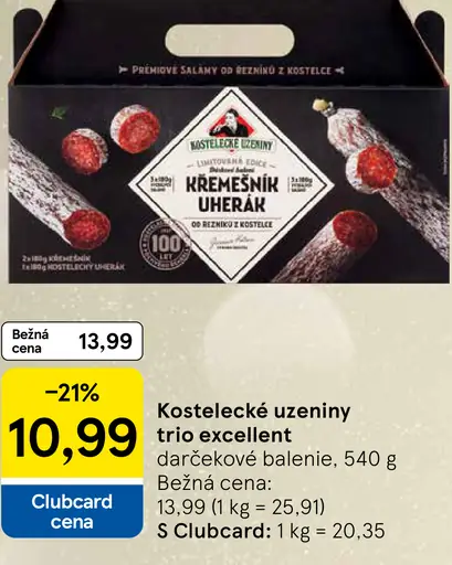 Kostelecké Uzeniny trio excellent