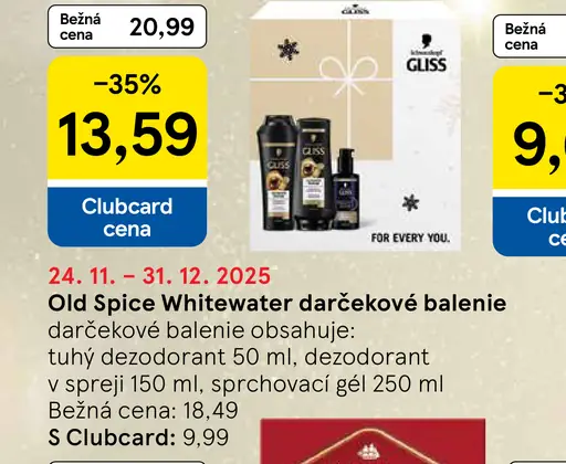 Old Spice Whitewater darčekové balenie