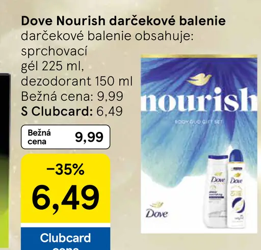 Dove nourish darčekové balenie