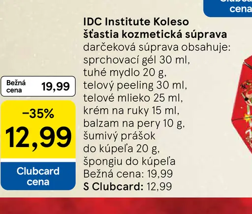 IDC Institute Koleso šťastia kozmetická súprava