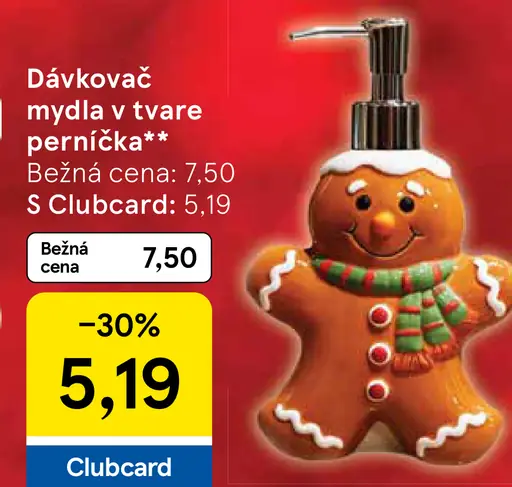 Dávkovač mydla v tvare perníčka