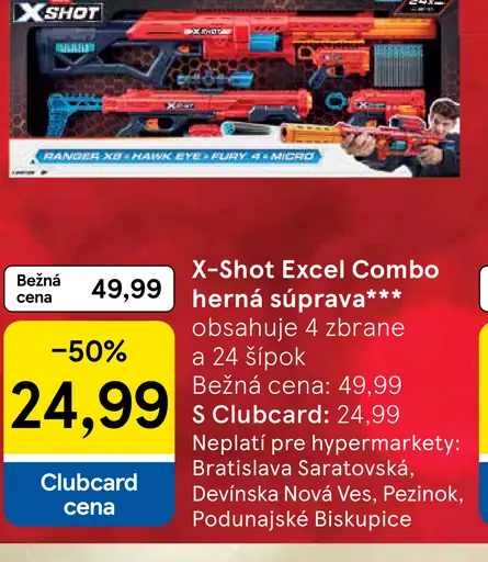 X-Shot Excel Combo herná súprava