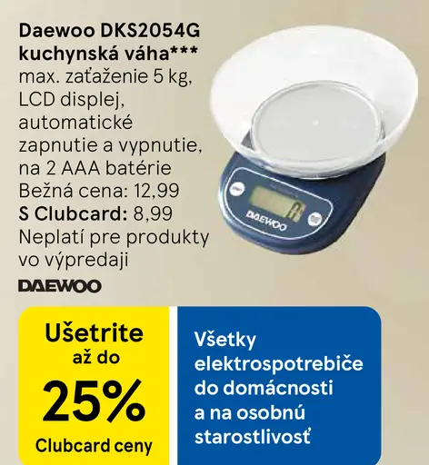 Daewoo DKS2054G kuchynská váha