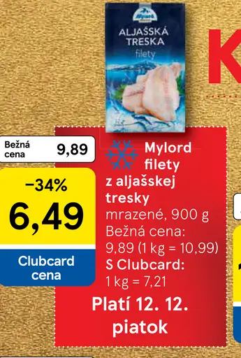 Mylord filety z aljašskej tresky