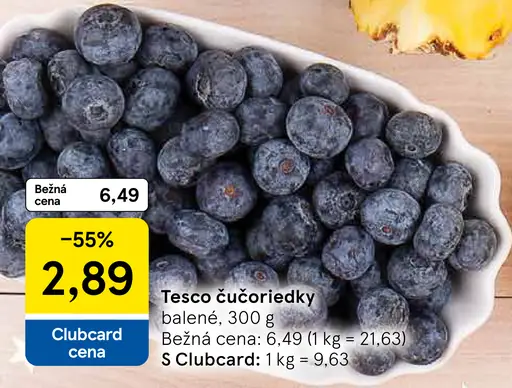 Tesco čučoriedky