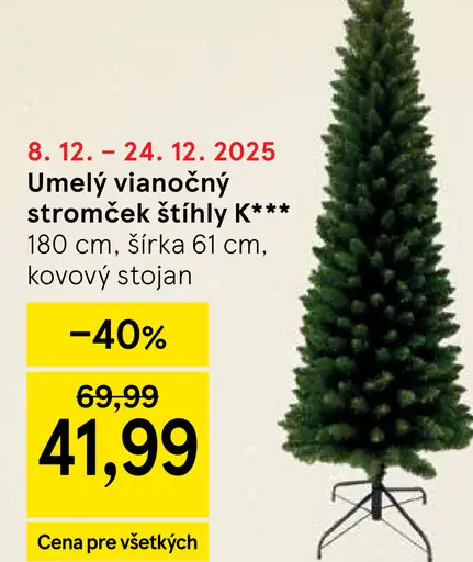 Umelý vianočný stromček