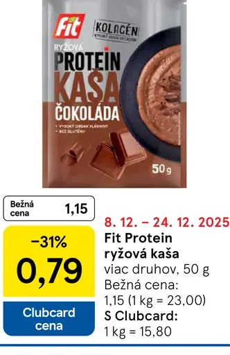 Fit Protein ryžová kaša