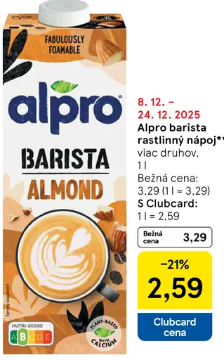 Alpro rastlinný nápoj