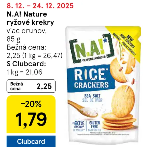 N.A! Nature ryžové krekry