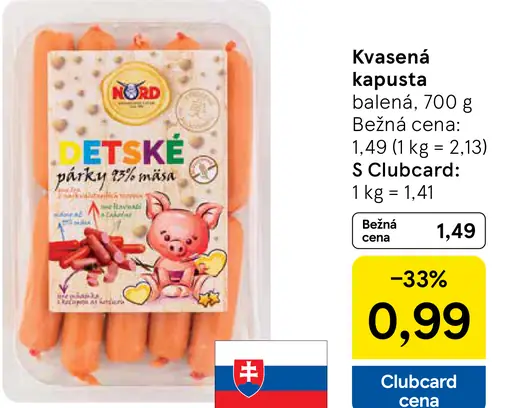Nord Detské párky