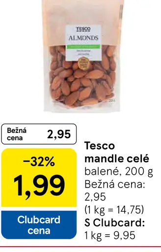 Tesco mandle celé
