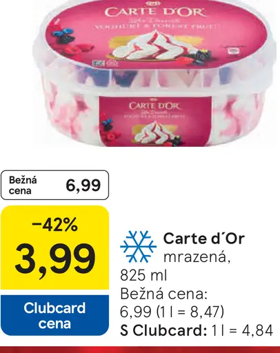 Carte d'Or mrazená, 825 ml