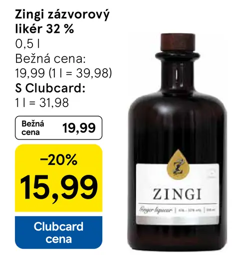 Zingi zázvorový likér 32 %