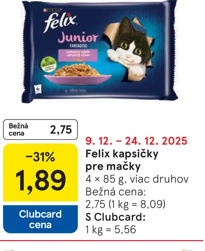 Felix kapsičky pre mačky