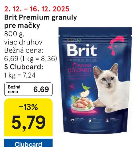 Brit Premium granuly pre mačky