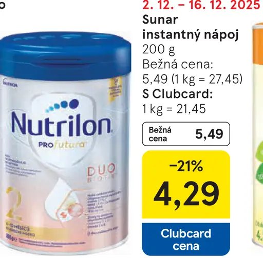 Sunar instantný nápoj