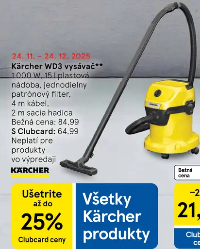 Kärcher WD3 vysávač