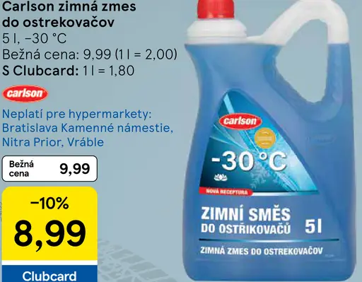 Carlson zimná zmes do ostrekovačov