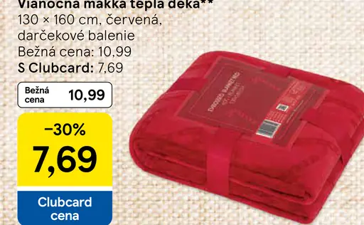 Vianočná mäkká teplá deka**