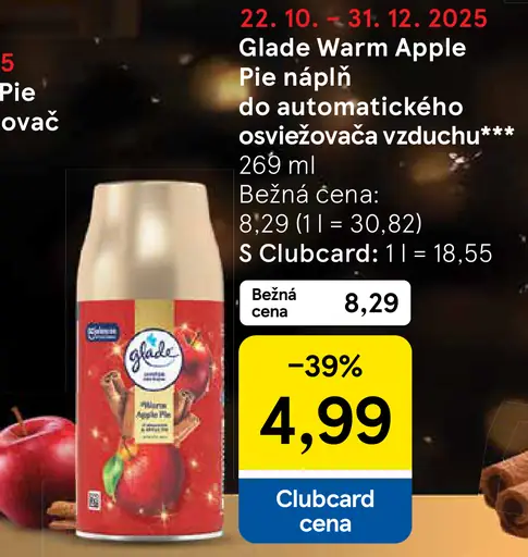 Glade Warm Apple Pie parfumovaná sviečka
