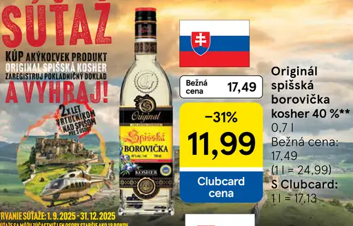 Originál Spišská Borovička Kosher