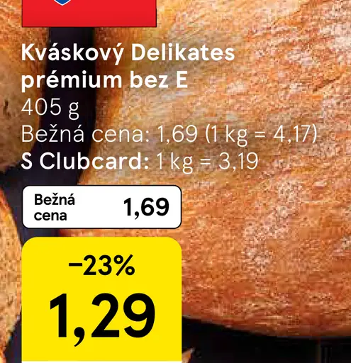 Tesco Kváskový Delikates prémiový bez E