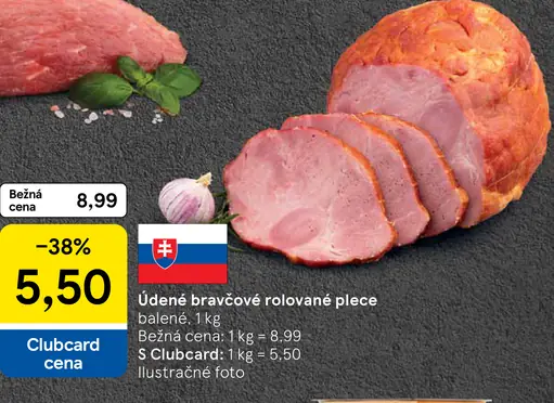 Údené bravčové rolované plece